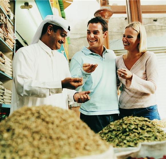 سوق المنامة في جزر أمواج